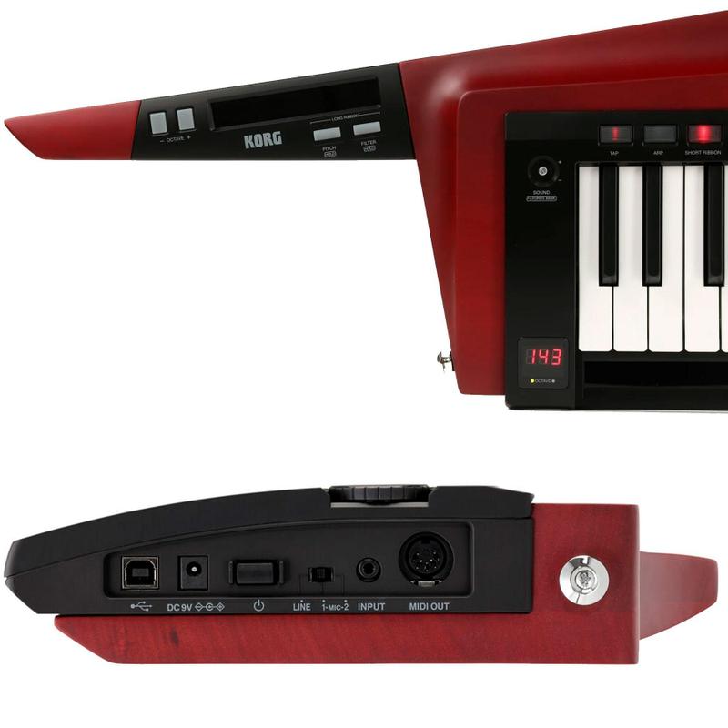 Teclado Sintetizador Controlador Korg RK-100s-2 Keytar Vermelho 37